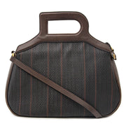 Delvaux Brown Toile De Cuir Handbag