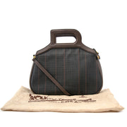 Delvaux Brown Toile De Cuir Handbag