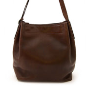 Authentic brown Delvaux handbag with drawstring at the best price at Labellov, the vintage luxury webshop.
