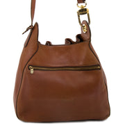 achetez Delvaux Brown Leather Drawstring Tote chez labellov anvers au meilleur prix