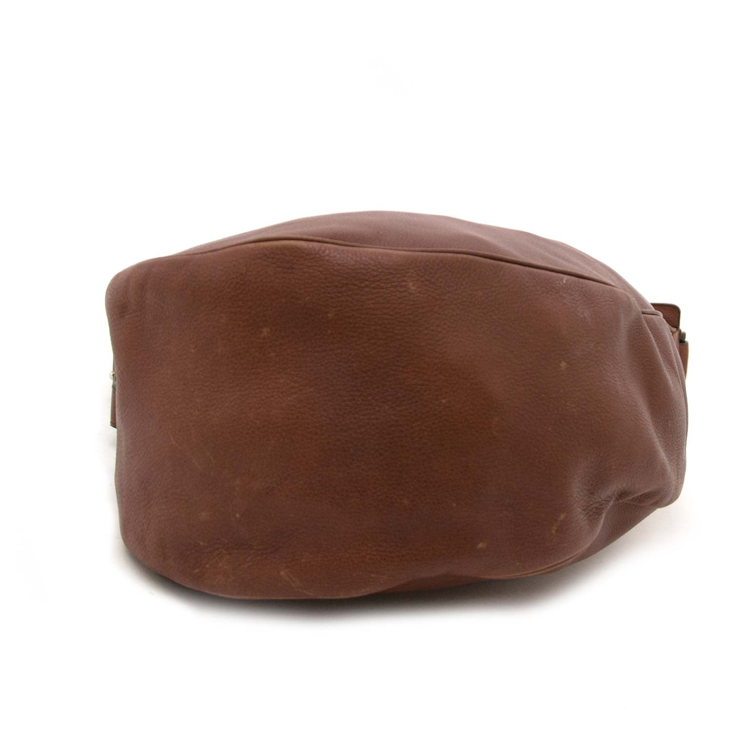 Delvaux Brown Leather Banana Bag