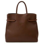 Buy and sell your authentic Deux de Delvaux Chestnut Brown Top Handle