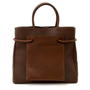 Deux de Delvaux Chestnut Brown Top Handle for the best price at Labellov