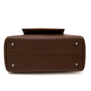 Are you interested in an authentic Deux de Delvaux Chestnut Brown Top Handle