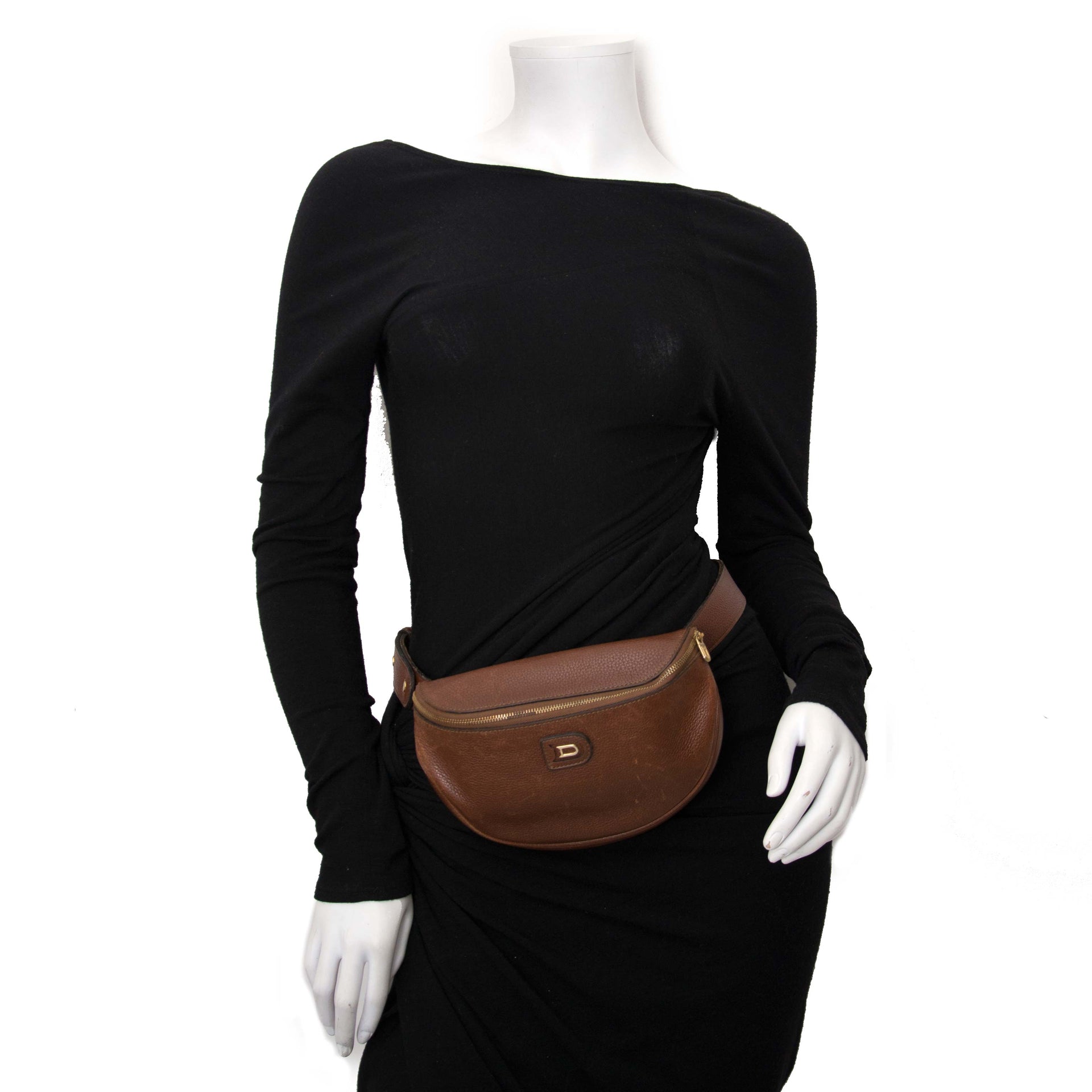 Delvaux Brown Leather Belt Bag