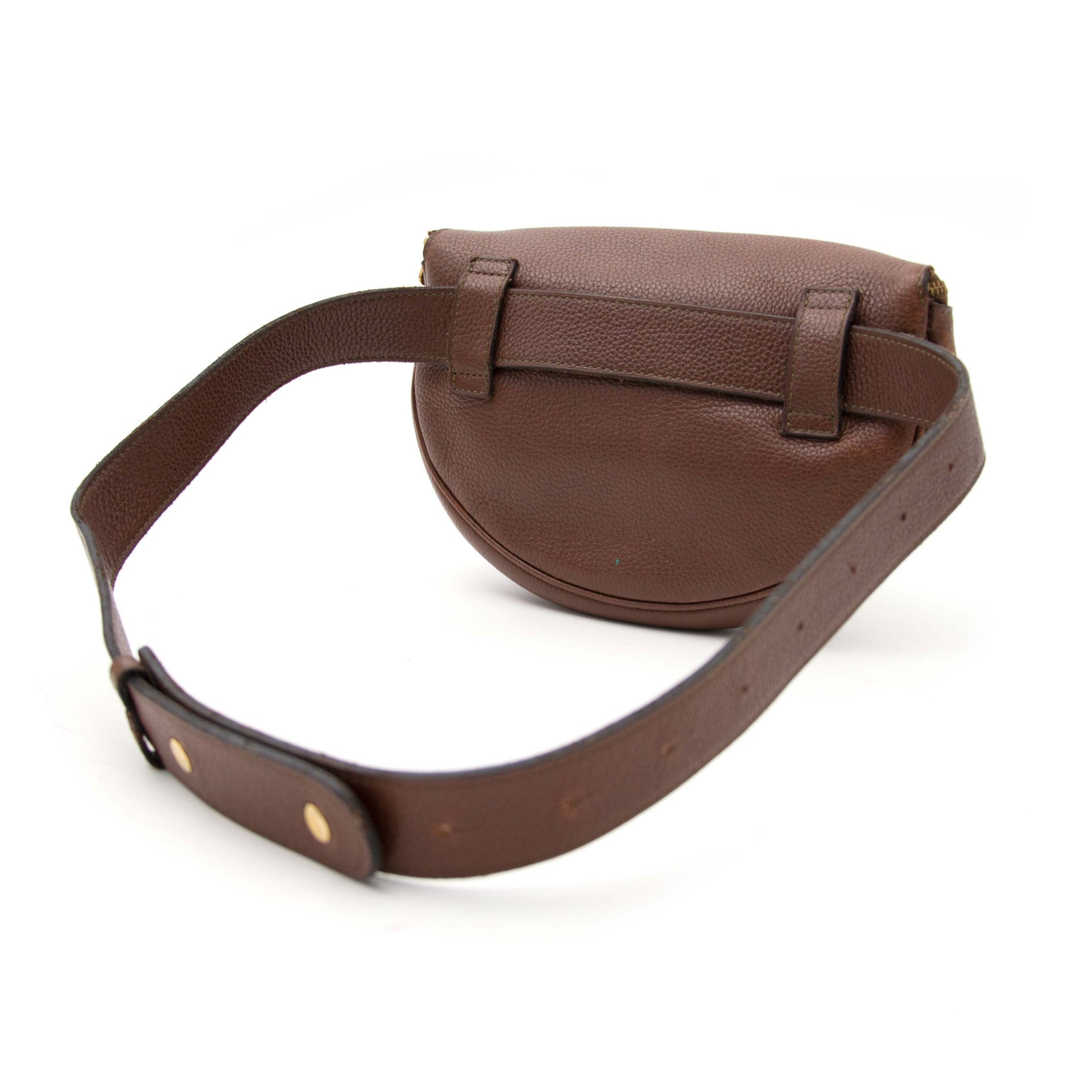 Delvaux Brown Leather Belt Bag