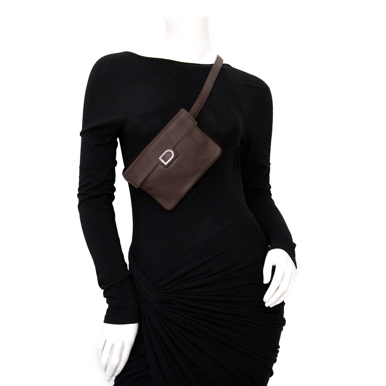 Are you interested in an authentic Delvaux Smooth Brown Leather Belt Bag