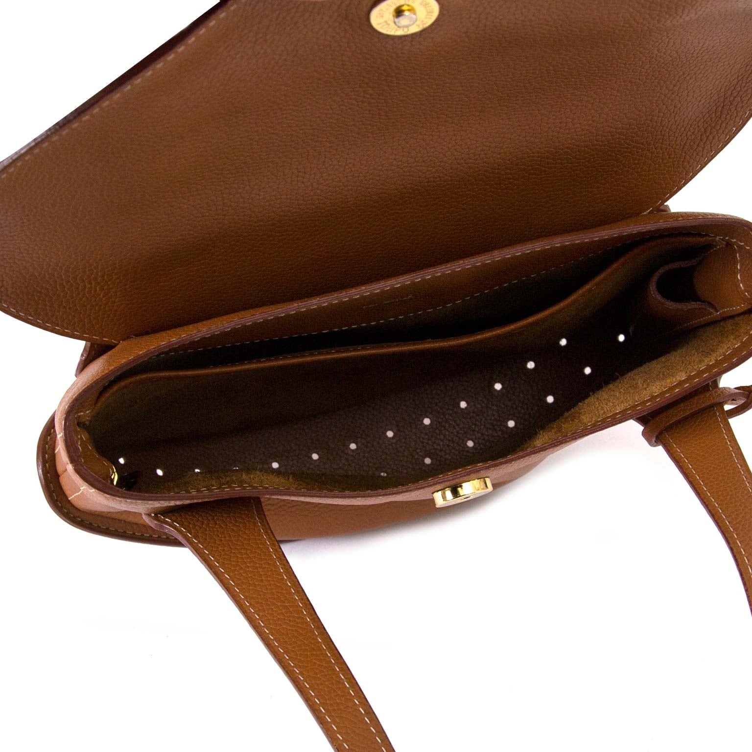 Delvaux Cognac Memoire PM Bag