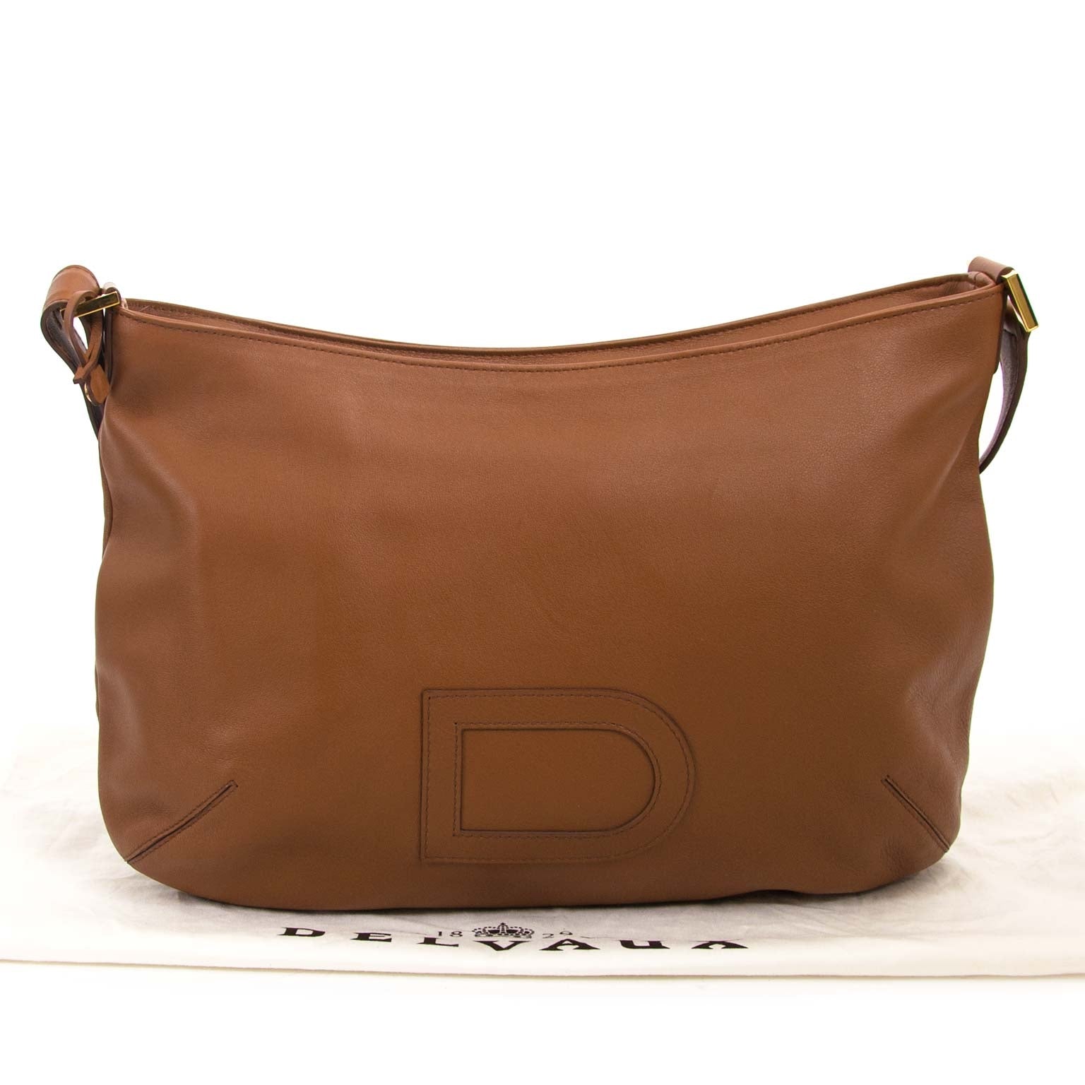 Delvaux Louise Besace Polo Fauve Shoulder Bag now for sale at labellov vintage fashion webshop belgium