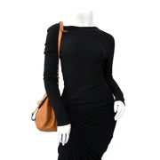 Authentic Delvaux Brown Cerceau Bag at the right at Labellov.com