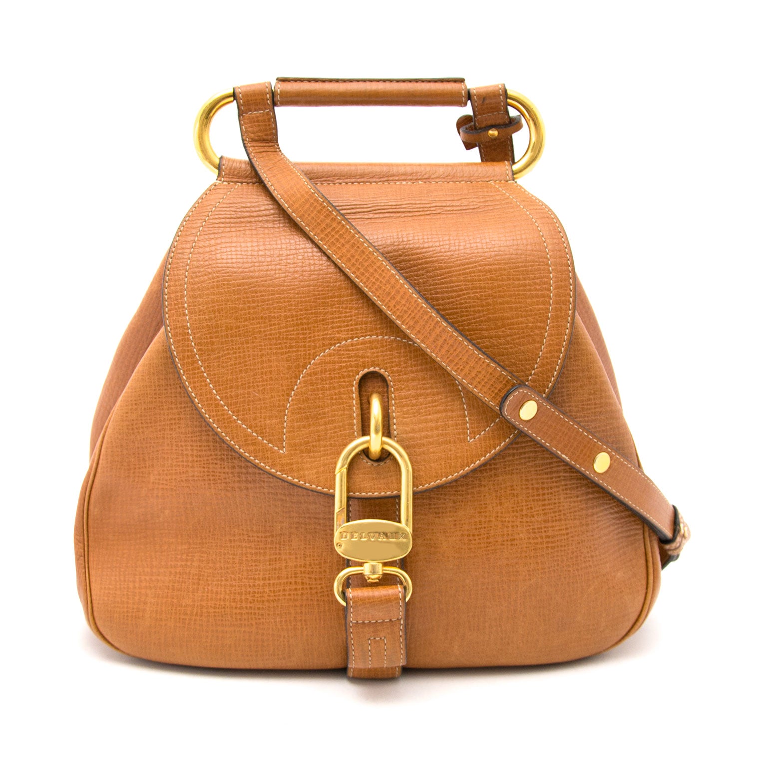 Bent u opzoek naar een Bruine Delvaux Cerceau Handtas?