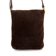 koop en verkoop tweedehands authentieke Delvaux Brown Nubuck Messenger Bag bij labellov vintage webshop