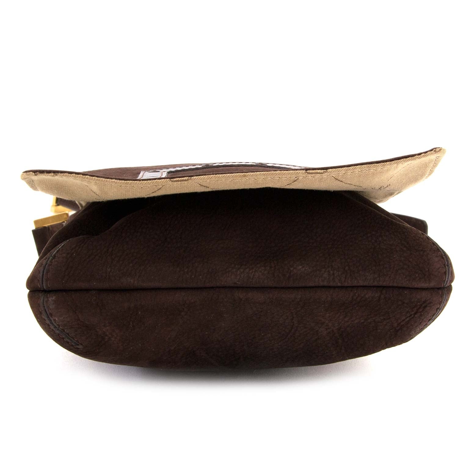 buy and sell second hand authentic Delvaux Brown Nubuck Messenger Bag at labellov vintage online shop