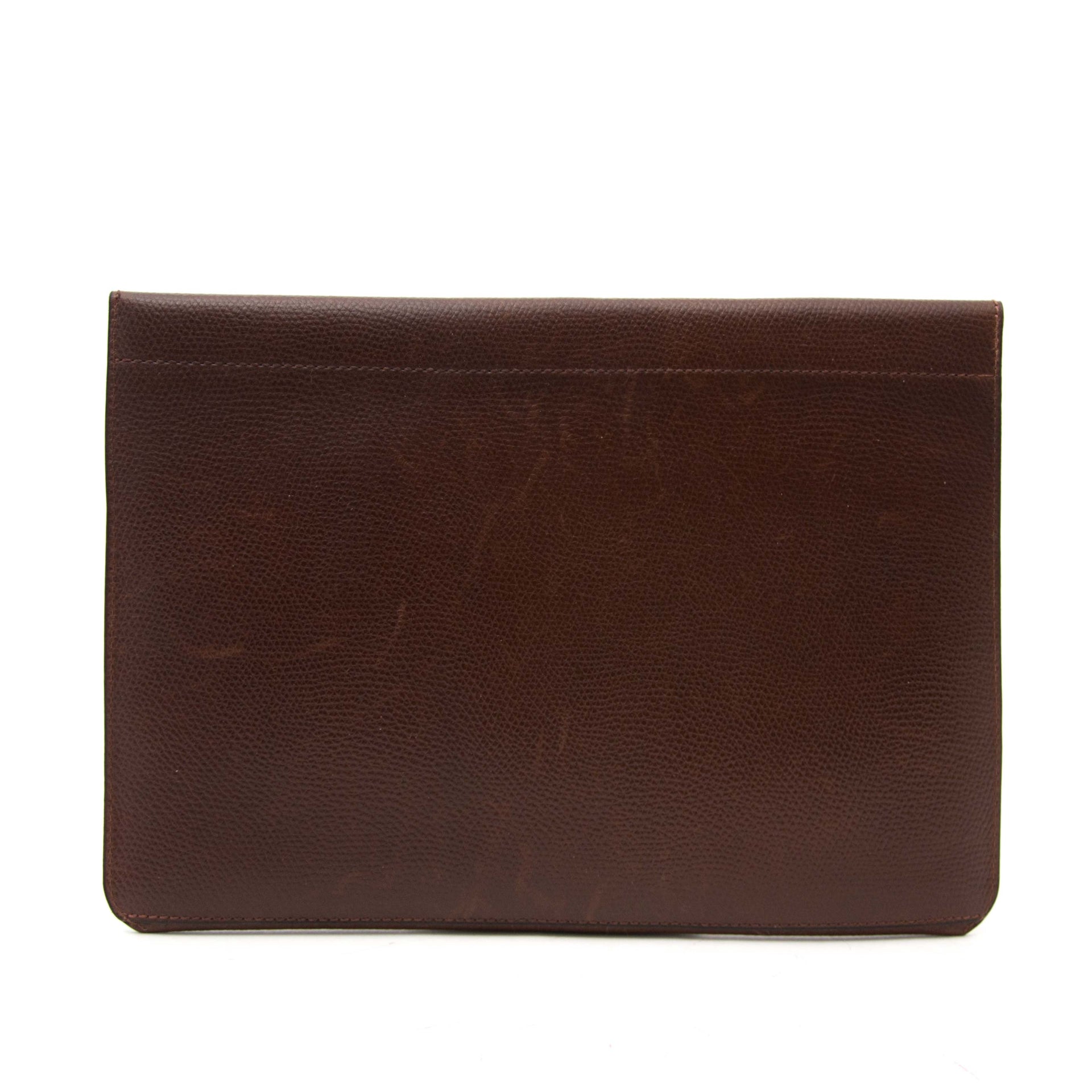 buy safe and secure online at labellov.com for the best price delvaux brown enveloppe clutch