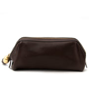 Delvaux Brown Bridon Leather Pochette te koop