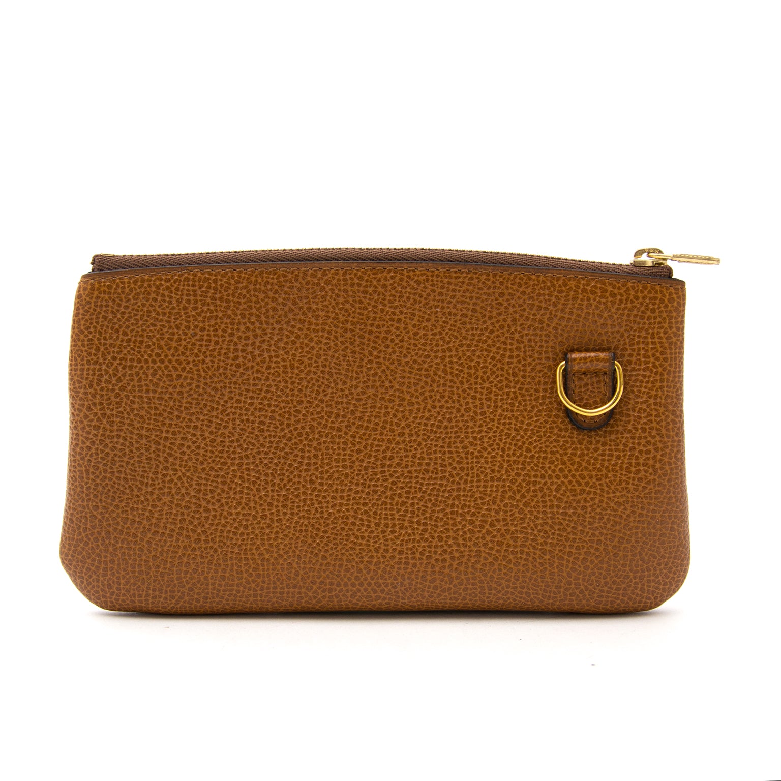 Delvaux brown leather make-up bag now online at labellov for the best price