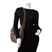 Delvaux Dark Taupe Camille XL Shoulder Bag