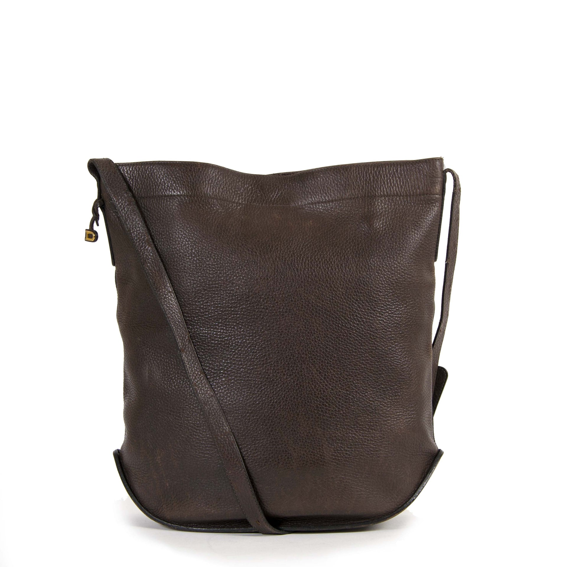 Delvaux Le Pin Brown Shoulder Bag now for sale at labellov vintage fashion webshop belgium