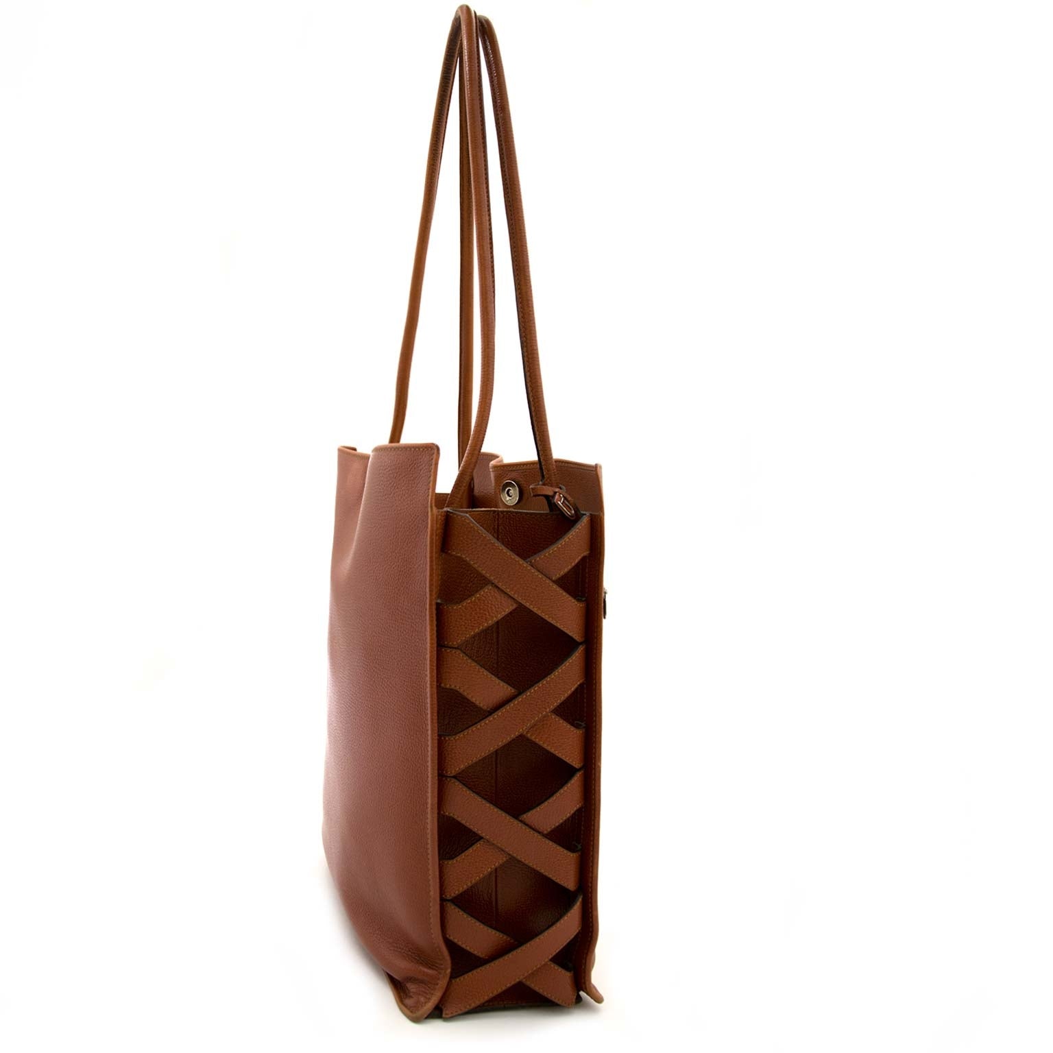 Delvaux 'Szekely 1992' Cognac Tote te koop