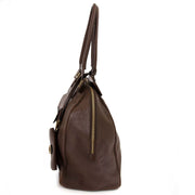 koop veilig online ju tweedehands Delvaux Brown Coquin Shoulder Bag
