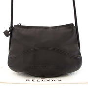 koop veilig tweedehands authentieke Delvaux Dark Brown Leather Large Shopping Tote tegen goede prijs bij Labellov