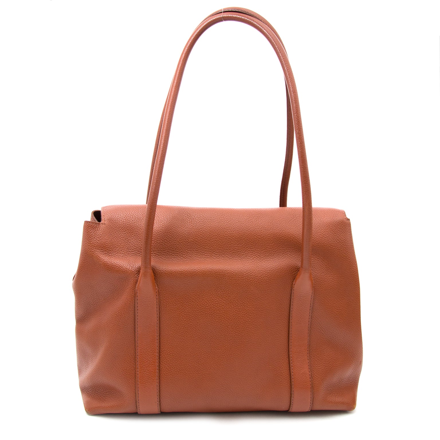 shop your luxury bag worldwide shipping Delvaux Marron Shopping Bag