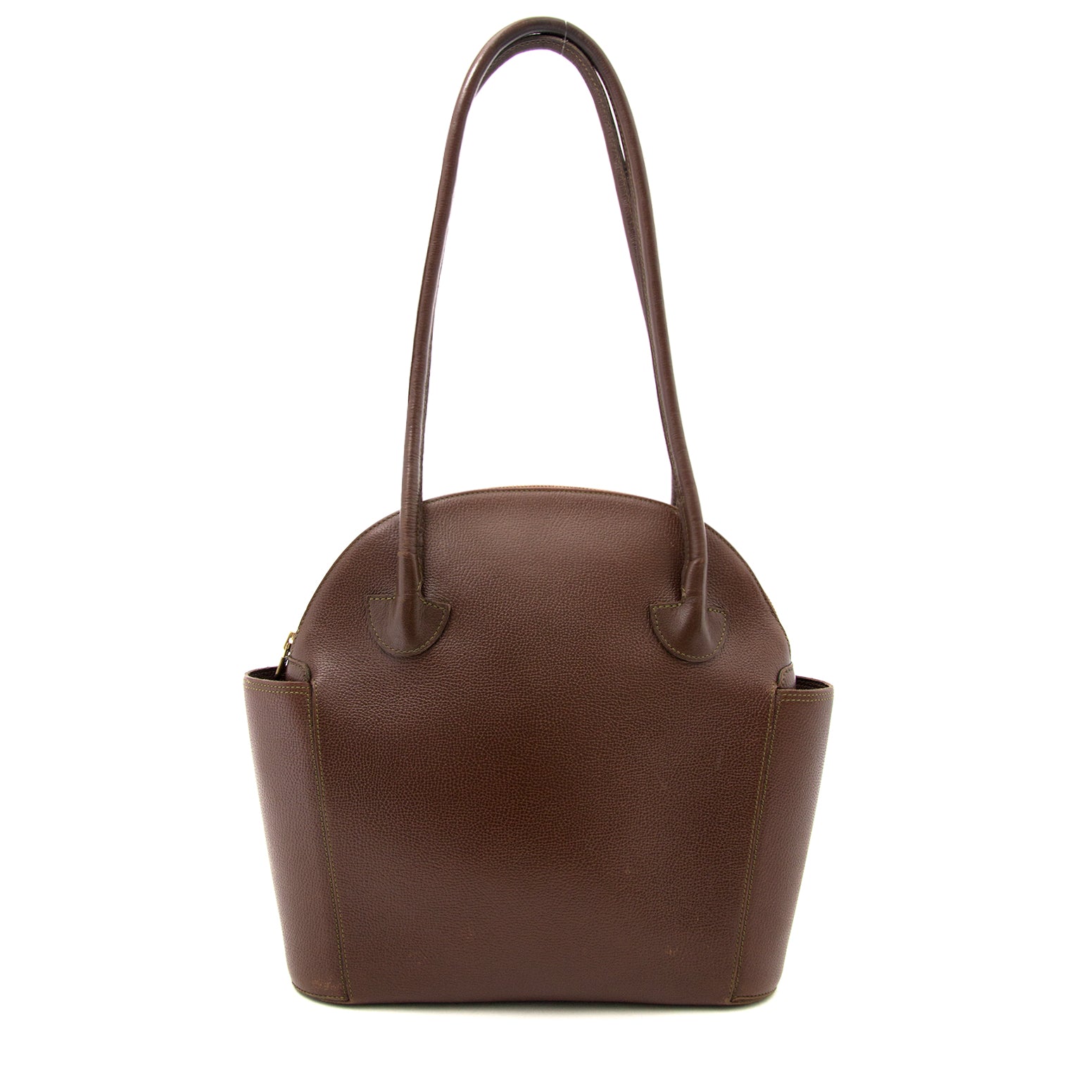 Delvaux Mousson Brown Leather Shoulder Bag
