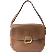 shop safe online secondhand luxury Delvaux Delvaux Brown D Shoulder Bag