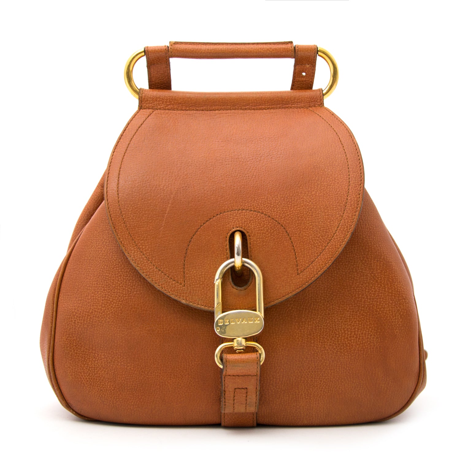 Delvaux Bruine schoudertas nu online te koop bij labellov.com tegen de beste prijs