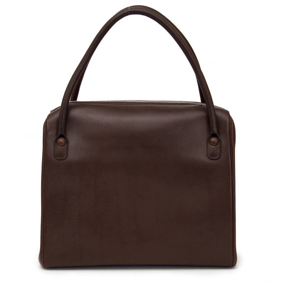 acheter en ligne pour le meilleur prix sac a main Delvaux Dark Brown Shoulder Bag comme neuf
