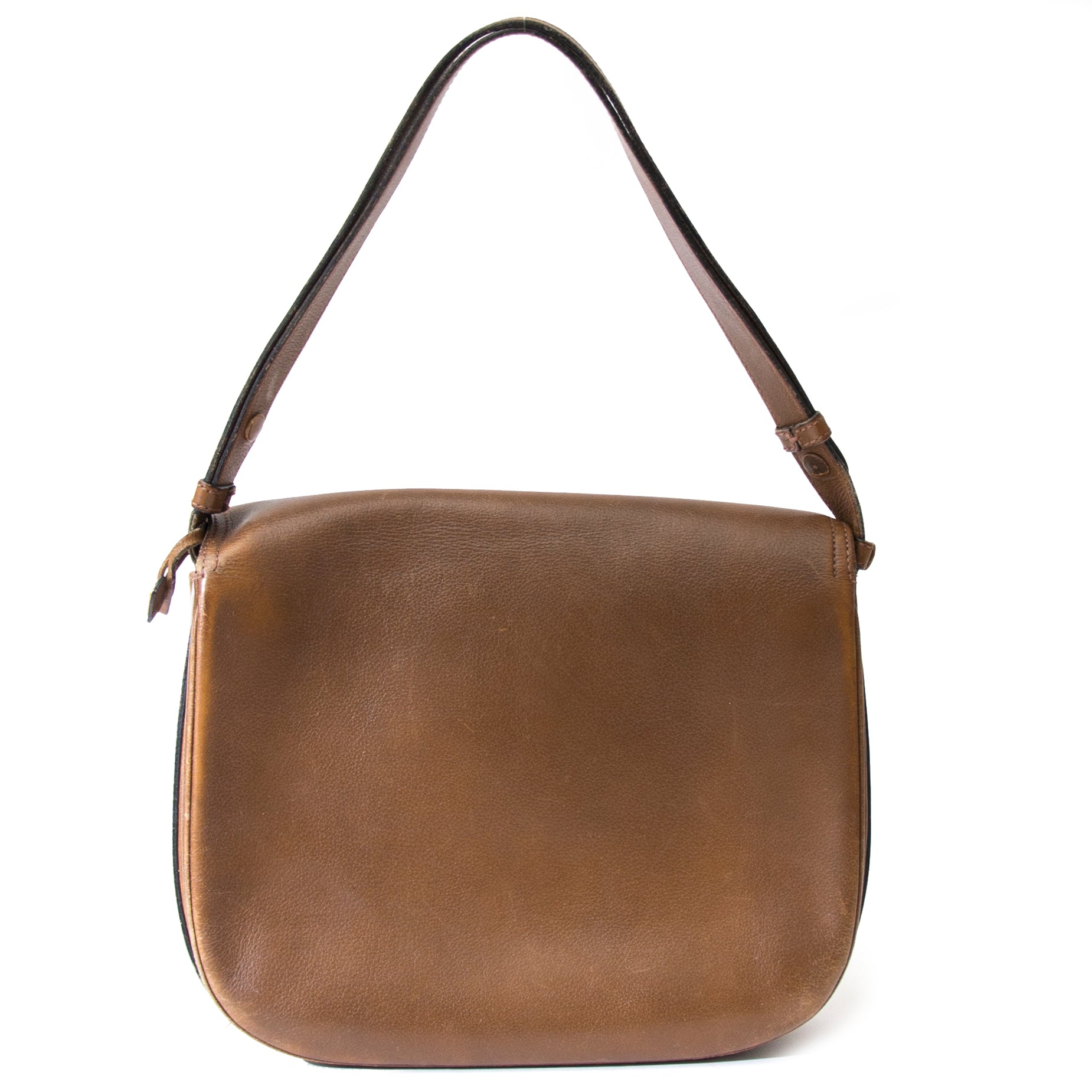 zoek jij veilig online aan de beste prijs tweedehands Delvaux Brown D Shoulder Bag ?