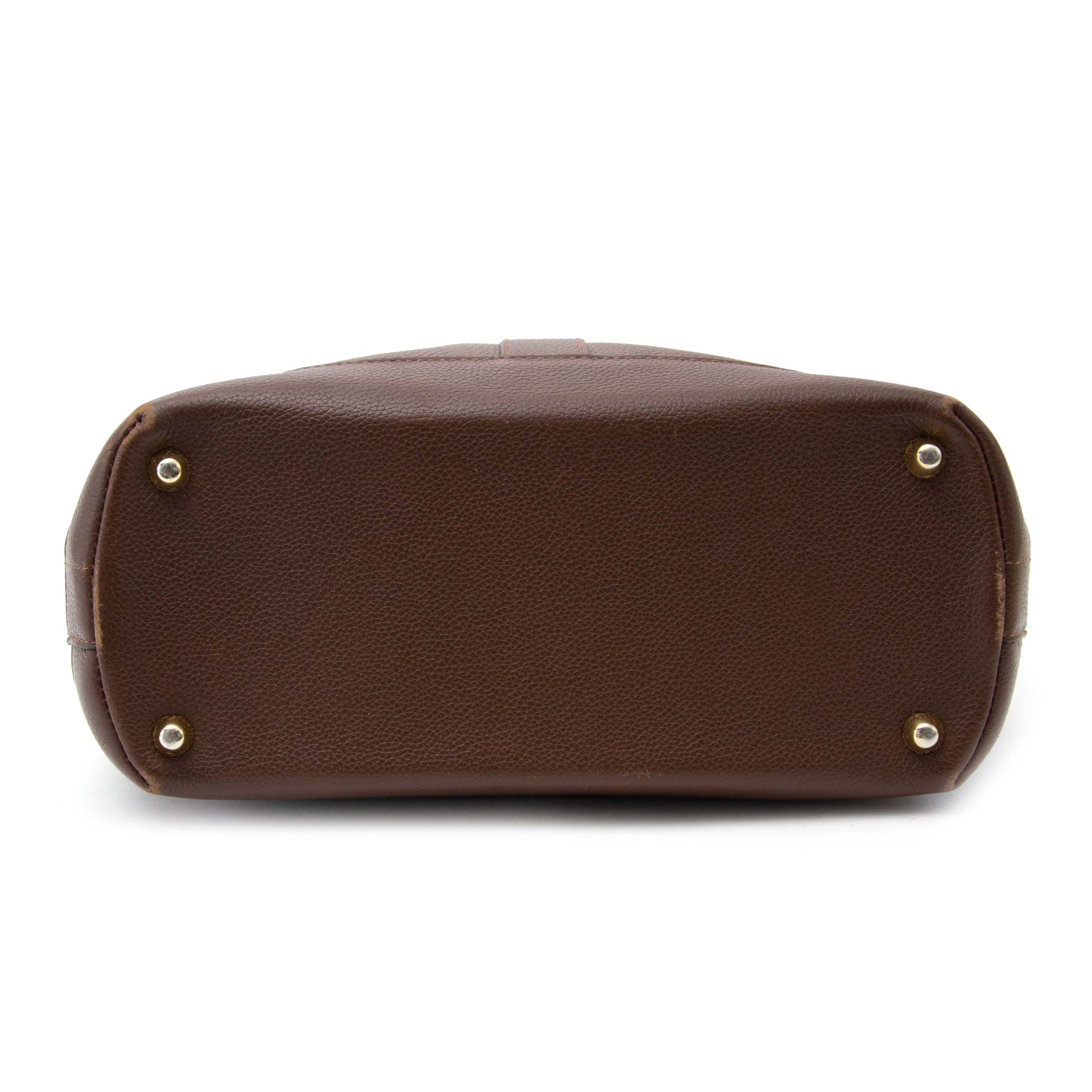 Sac à bandoulière en cuir marron Delvaux