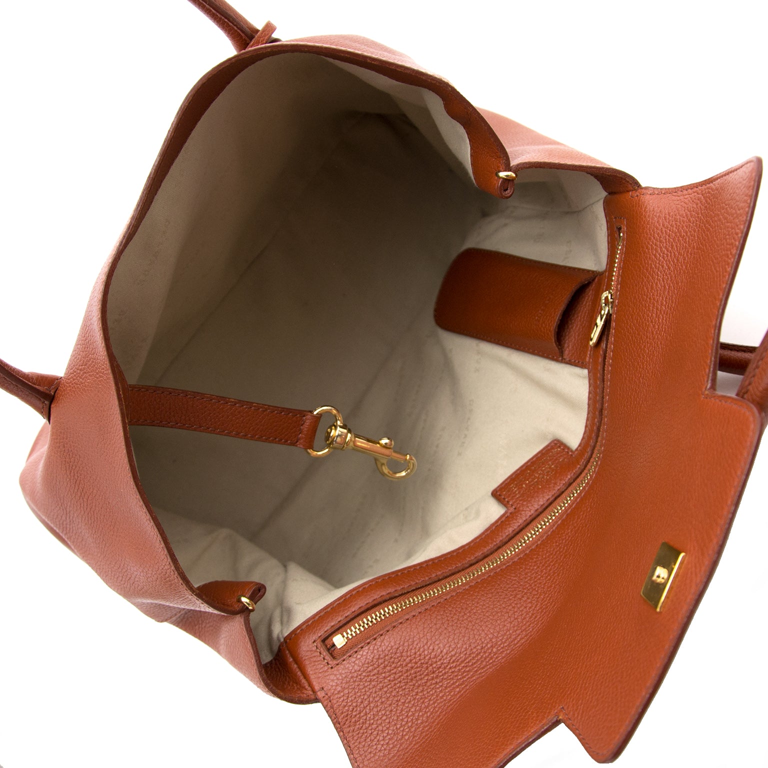 op zoek naar een designer handtas aan de beste prijs ? Delvaux Marron Shopping Bag
