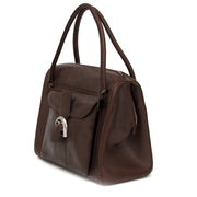 koop veilig online aan de beste prijs net als nieuw Delvaux Dark Brown Shoulder Bag boetiek en webshop labellov.Com