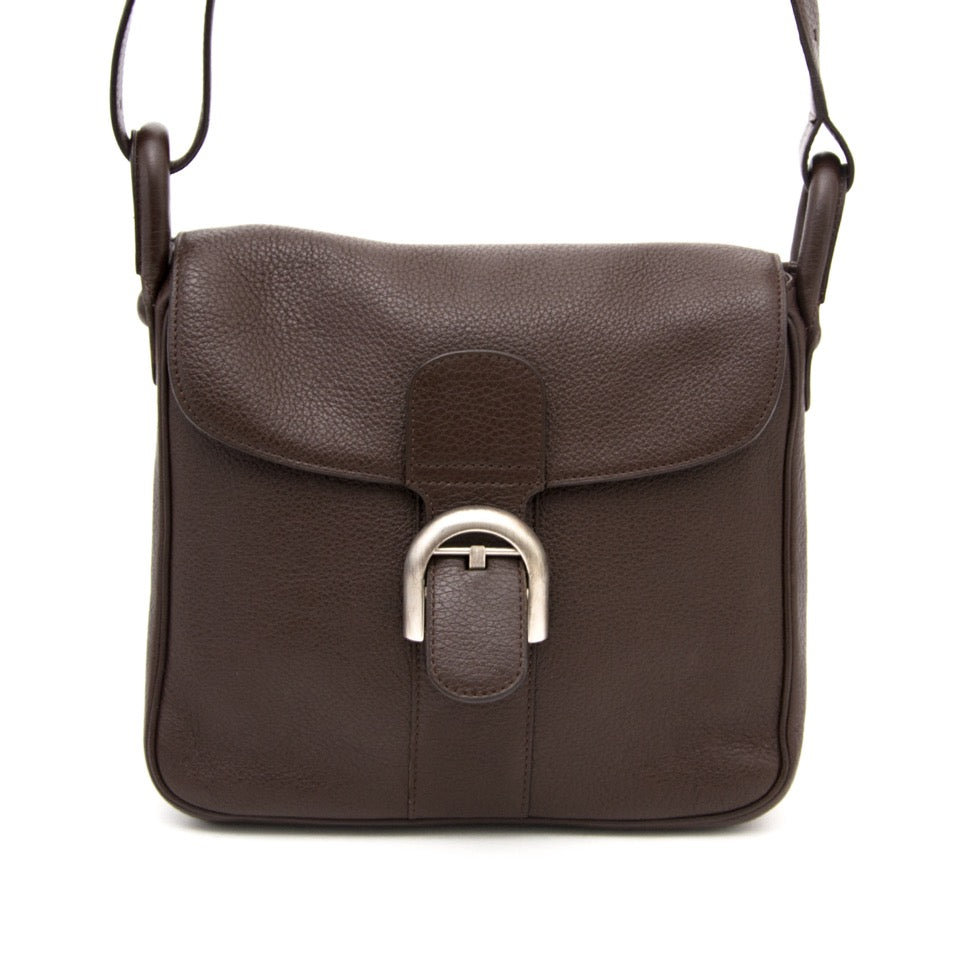 Delvaux Sangria Brillant Baudrier Leather Shoulder Bag for the best price online available with worldwide shipping