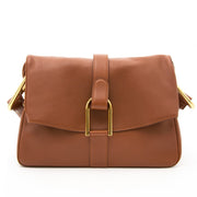 koop online net als nieuw Delvaux Cognac Givry Shoulder Bag aan de beste prijs 100% authentiek boetiek antwerpen