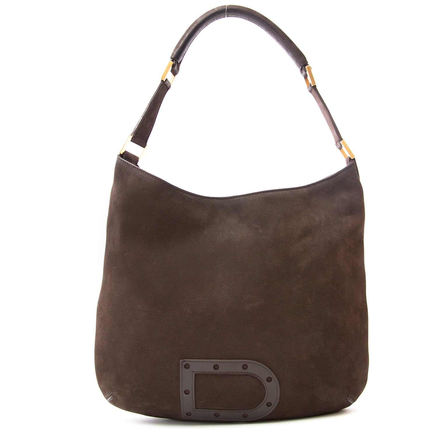 shop safe online at the best price your secondhand Delvaux Nubuck Brown Le Louise