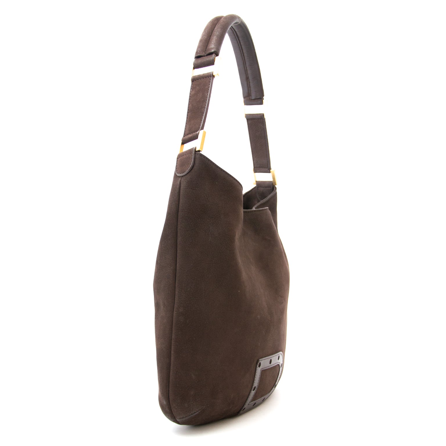 koop veilig online aan de beste prijs jou tweedehands Delvaux Nubuck Brown Le Louise