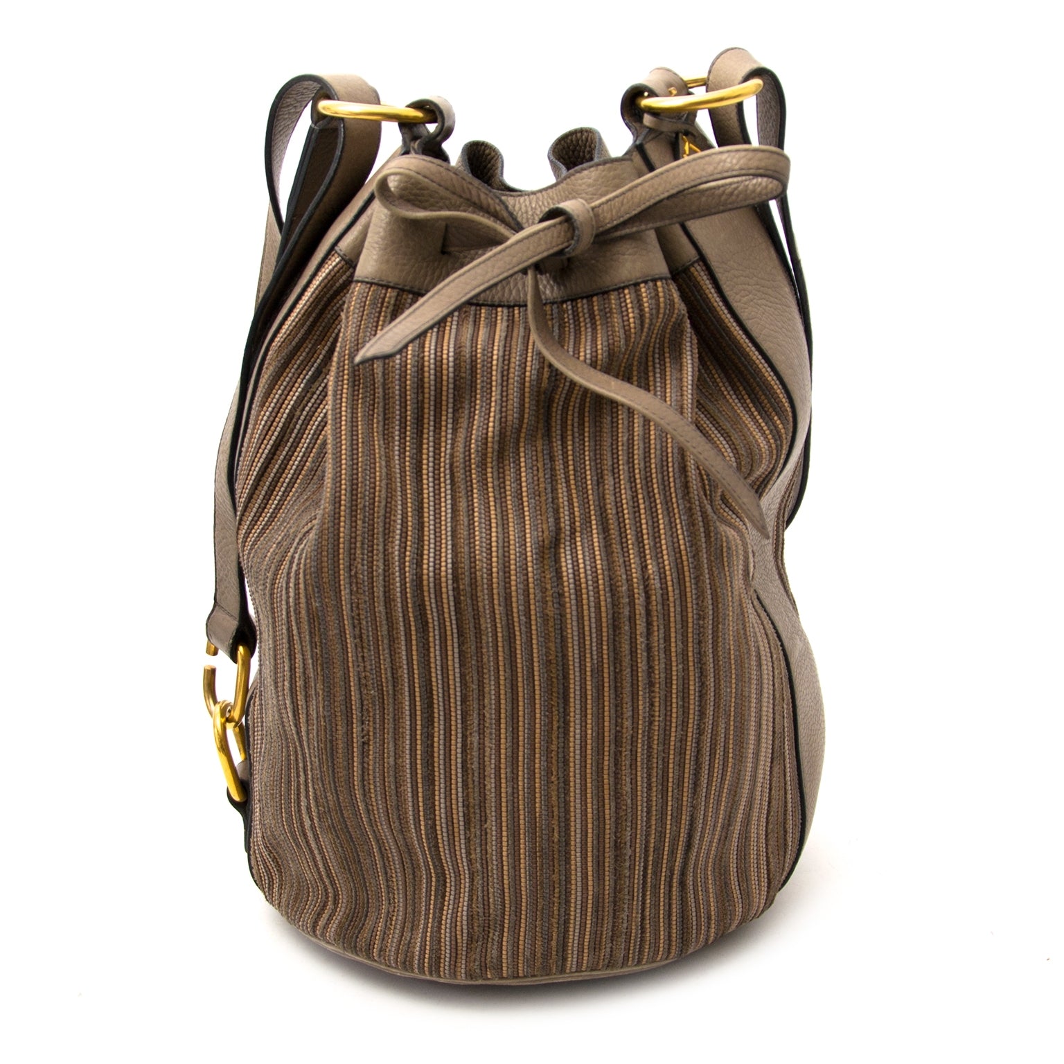 koop veilig online bij labellov.com delvaux kaki tas met trekkoord tegen de beste prijs online bij labellov.com
