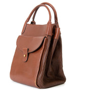 delvaux bruine toile de cuir corail gm tas nu te koop bij labellov vintage mode webshop belgië
