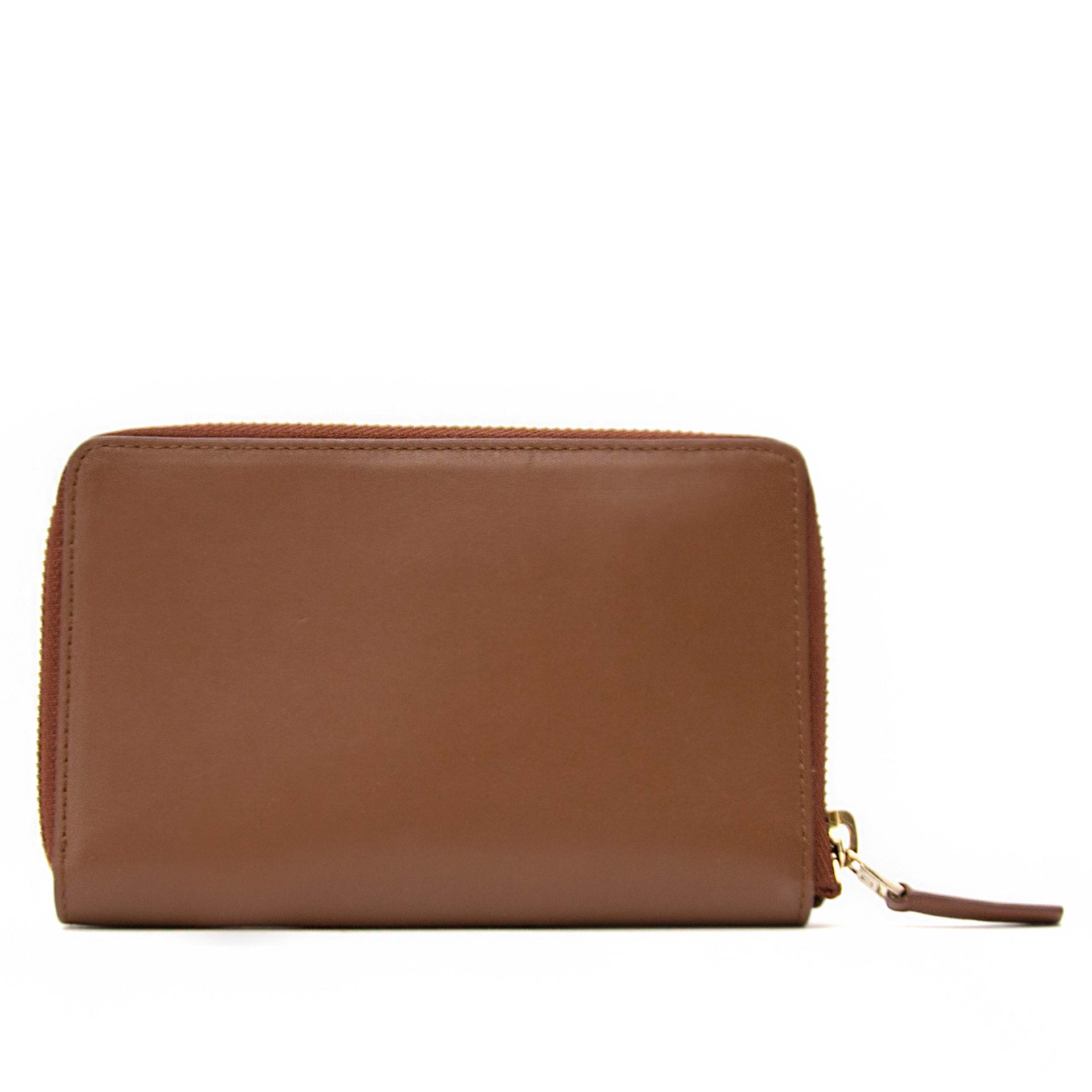 Delvaux Brown Zipper Wallet