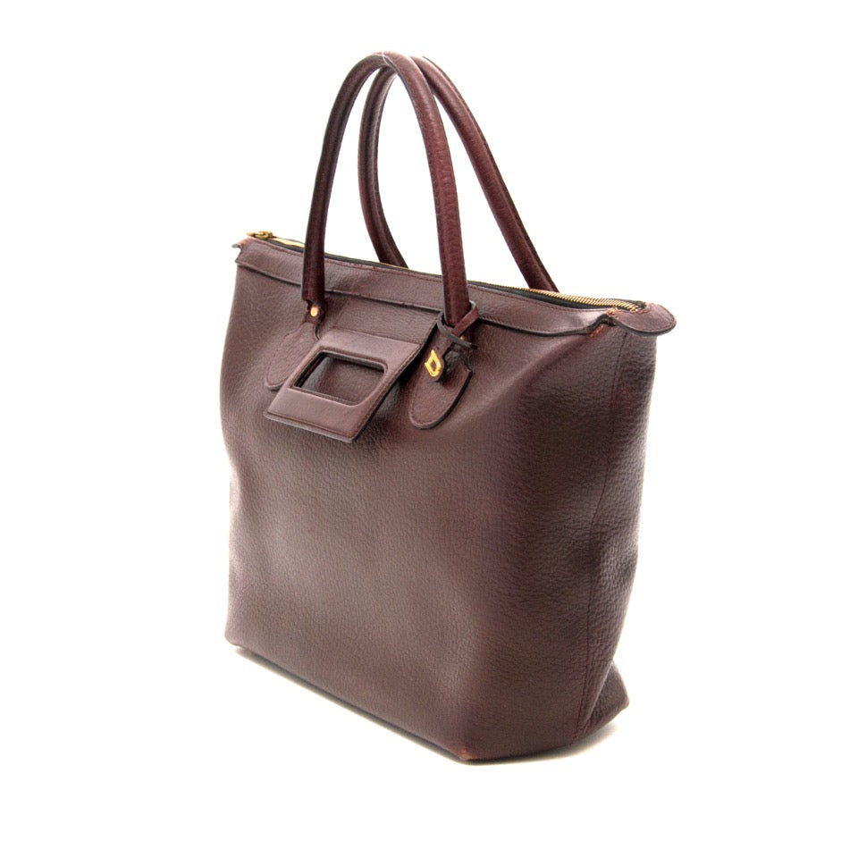 Delvaux Bordeaux Top Handle Bag aankopen en verkopen aan de beste tarieven