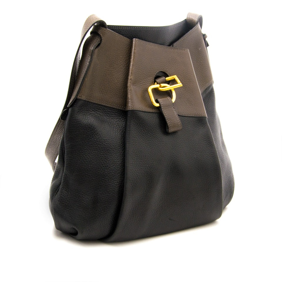 shop online at the best price your secondhand luxury Delvaux Two Tone Shoulderbag