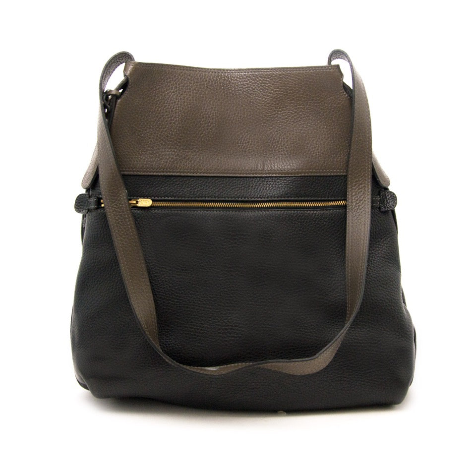 acheter en ligne pour le meilleur prix sac a main Delvaux Two Tone Shoulderbag