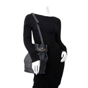 Tweedehands Delvaux blauwe bucket bag for sale