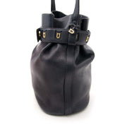 Secondhand Delvaux blue bucket bag for sale
