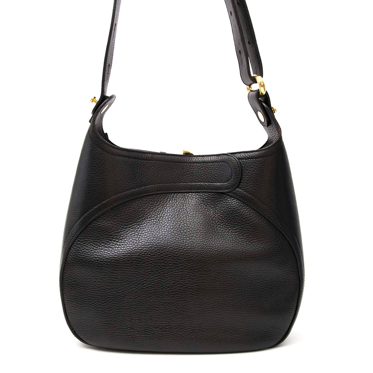 Sac porté épaule Delvaux noir