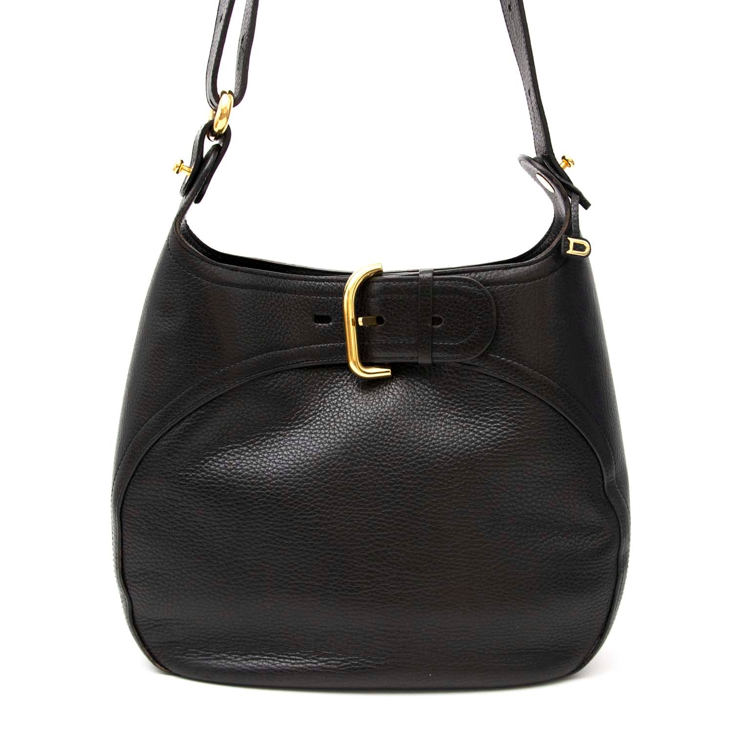 Sac porté épaule Delvaux noir