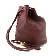 Koop en verkoop uw Delvaux Bordeaux Drawstring Leather Bucket Bag
