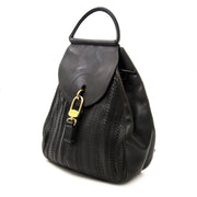 Buy authentic Delvaux black toile de cuir backpack at the right price at LabelLOV vintage webshop. Luxe, vintage, fashion. Safe and secure online shopping. Antwerp, Belgium.